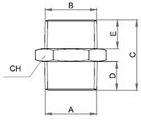 PSM,Brass air fitting, Air connector, Brass fitting, air fitting